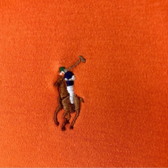 POLO BY RALPH LAUREN Shirt Pima Soft Touch Cotton Orange Mens XL - Picture 3 of 5